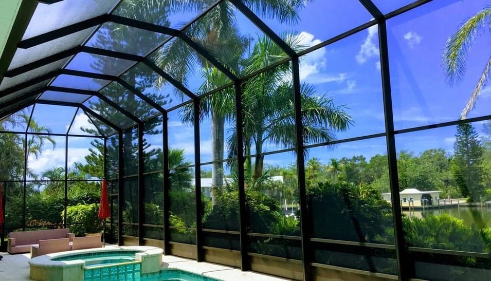 Pool Cage Painting Modern Pool Cage Restoration